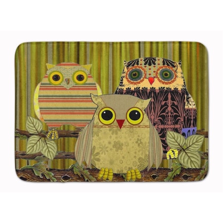 Jensendistributionservices Fall Wisdom Owl Machine Washable Memory Foam Mat MI2550639